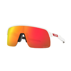 Gafas de Sol para Hombre Oakley 9463 - Inyectadas, Ranuradas de color blanco, lente rojo.