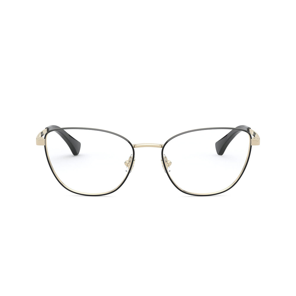 Gafas de Vista para Mujer Ralph 6046 - Metálicas, Aro Completo, Montura agatada, de color negro