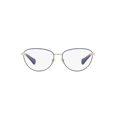 Gafas de vista Ralph 6049, para Mujer, metálicas, Aro Completo, en forma ovalada, en color azul.