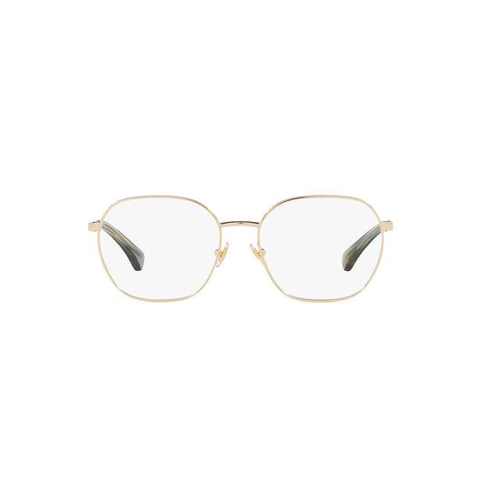 Gafas de vista Ralph 6051, para mujer, aro completo, metálicas, de color dorado. 