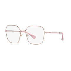 Gafas De Vista Ralph 6053 para mujer, metálica, forma de la montura irregular aro completo,  de color oro rosado.