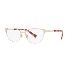 Gafas De Vista Ralph 6055 para mujer, metálica, forma de la montura cat eye aro completo, de color dorado.