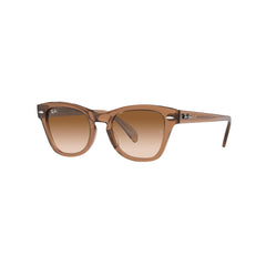 Gafas De Sol Ray-Ban 0707S unisex , en acetato, con montura de color café y lente color café.