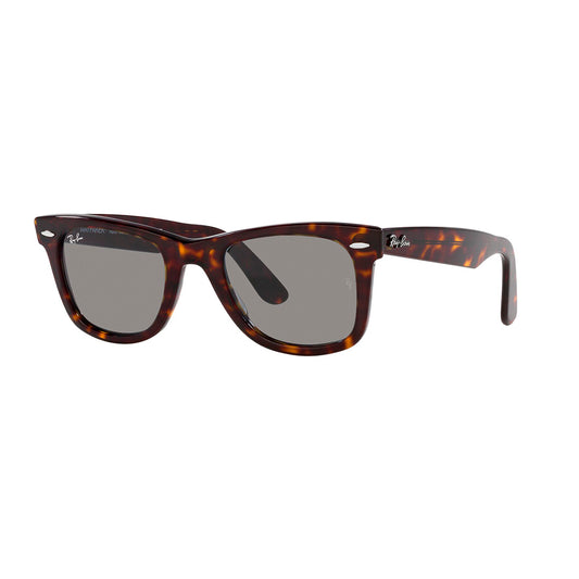 Gafas De Sol Ray-Ban 2140 para mujer y hombre, forma cuadrada, en acetato, color de montura havana, con lente gris