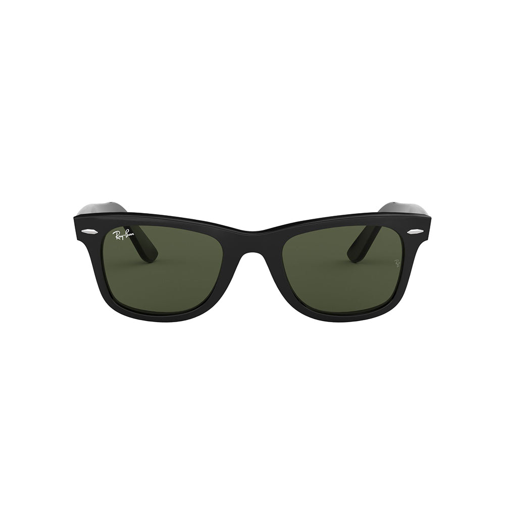 Gafas De Sol Ray-Ban 2140 para mujer y hombre, forma cuadrada, en acetato, color de montura negro, con lente verde