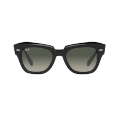 Gafas de Sol para Mujer Ray-Ban 2186 - En acetato, montura de aro completo, de color negro con lente gris.