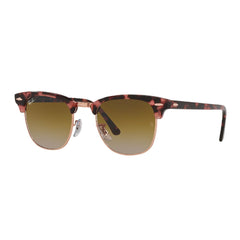 Gafas De Sol Ray-Ban 3016, unisex, en acetato, aro completo, en forma redonda, de color havana rosado, con lente café.