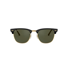 Gafas De Sol Ray-Ban 3016, unisex, en acetato, aro completo, en forma redonda, de color negro, con lente verde.