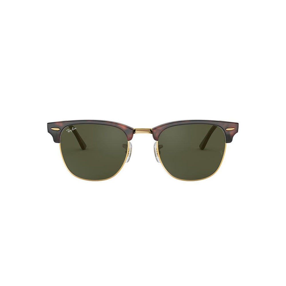 Gafas De Sol Ray-Ban 3016, unisex, en acetato, aro completo, en forma redonda, de color havana, con lente verde.