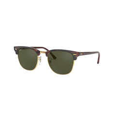 Gafas De Sol Ray-Ban 3016, unisex, en acetato, aro completo, en forma redonda, de color havana, con lente verde.