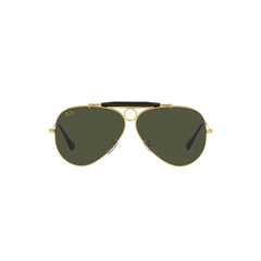 Gafas de Sol para Mujer y Hombre Ray-Ban 3138 - Metálicas color Dorado lente Verde.