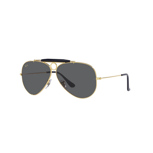 Gafas de Sol para Mujer y Hombre Ray-Ban 3138 - Metálicas color Dorado lente Negro.