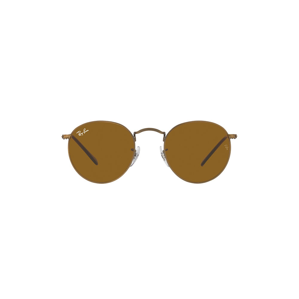 Gafas de Sol para Hombre Ray-Ban 3447, montura circular Aro completo - Metálicas  de color bronce, con lente café.