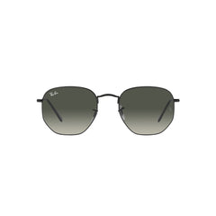 Gafas De Sol Ray-Ban 3548N para hombre y mujer, metálicas, aro completo, forma de ojo irregular, de color negro, con lente negro