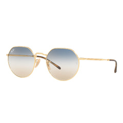 Gafas de Sol para Hombre Ray-Ban 3565 - Metálicas, Aro completo, de color Dorado, Lente Azul.