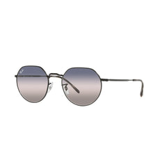 Gafas de Sol para Hombre Ray-Ban 3565 - Metálicas, Aro completo, color Negro, Lente Azul.