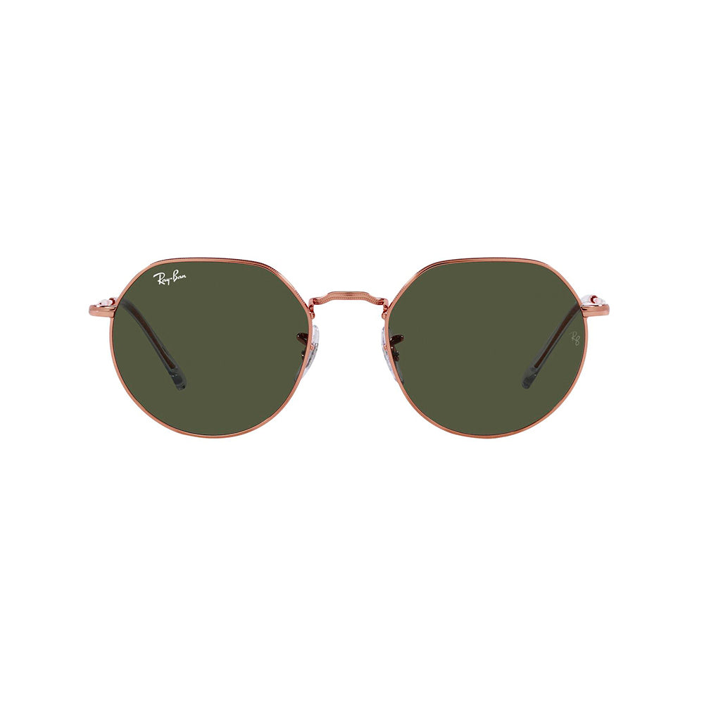 Gafas de Sol para Hombre Ray-Ban 3565 - Metálicas, Aro completo, color Oro Rosado, Lente Verde