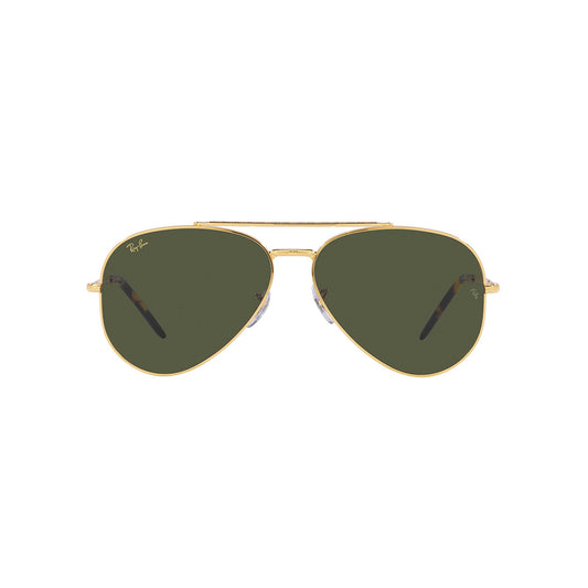 Gafas de Sol para Hombre Ray-Ban 3625 New Aviator 919631 - Metálicas color Dorado / Verde 1