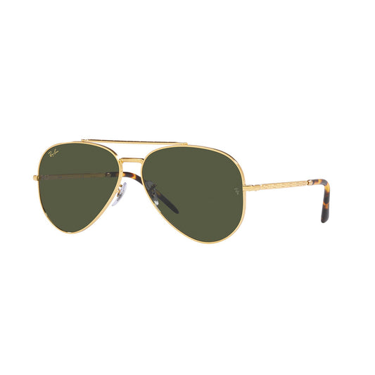 Gafas de Sol para Hombre Ray-Ban 3625 New Aviator 919631 - Metálicas color Dorado / Verde 2