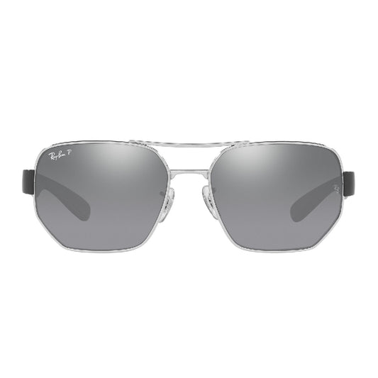 Gafas de Sol para Hombre y Mujer Ray-Ban 3672 - En acero, color Plateado