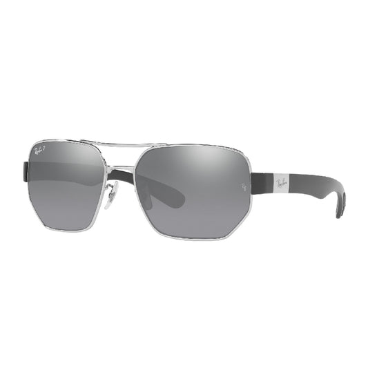 Gafas de Sol para Hombre y Mujer Ray-Ban 3672 - En acero, color Plateado