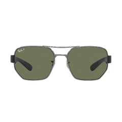 Gafas de Sol para Hombre y Mujer Ray-Ban 3672 - En acero, color Plateado y Verde.