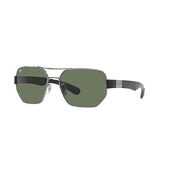 Gafas de Sol para Hombre y Mujer Ray-Ban 3672 - En acero, color Plateado y Verde.