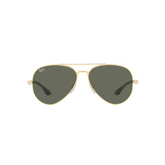 Gafas de Sol para Hombre y Mujer Ray-Ban 3675L - Metálicas, aro completo de color Dorado con lente Verde.