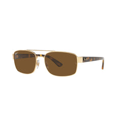 Gafas de Sol para Hombre Ray-Ban 3687 - Metálicas color Dorado lente Café.