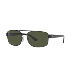 Gafas de Sol para Hombre Ray-Ban 3687 - Metálicas color Negro lente Verde