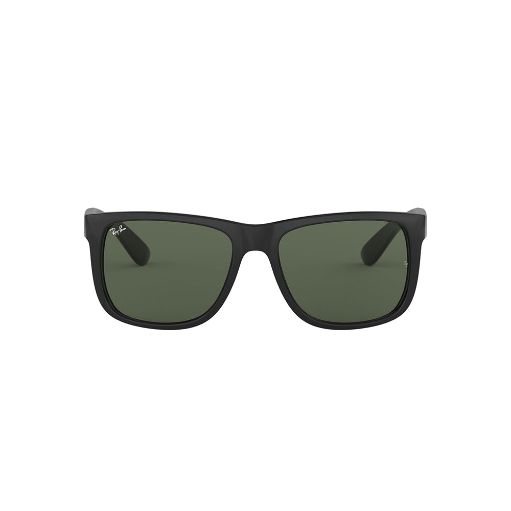 Gafas De Sol Ray-Ban 4165 para mujer y hombre, en acetato, tipo de montura aro completo, de color negro, con lente verde.