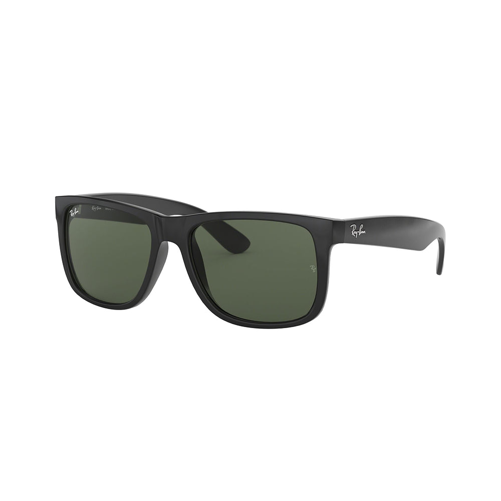 Gafas De Sol Ray-Ban 4165 para mujer y hombre, en acetato, tipo de montura aro completo, de color negro, con lente verde.