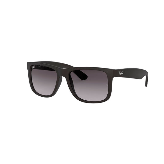 Gafas De Sol Ray-Ban 4165 para mujer y hombre, en acetato, tipo de montura aro completo, de color negro, con lente gris.