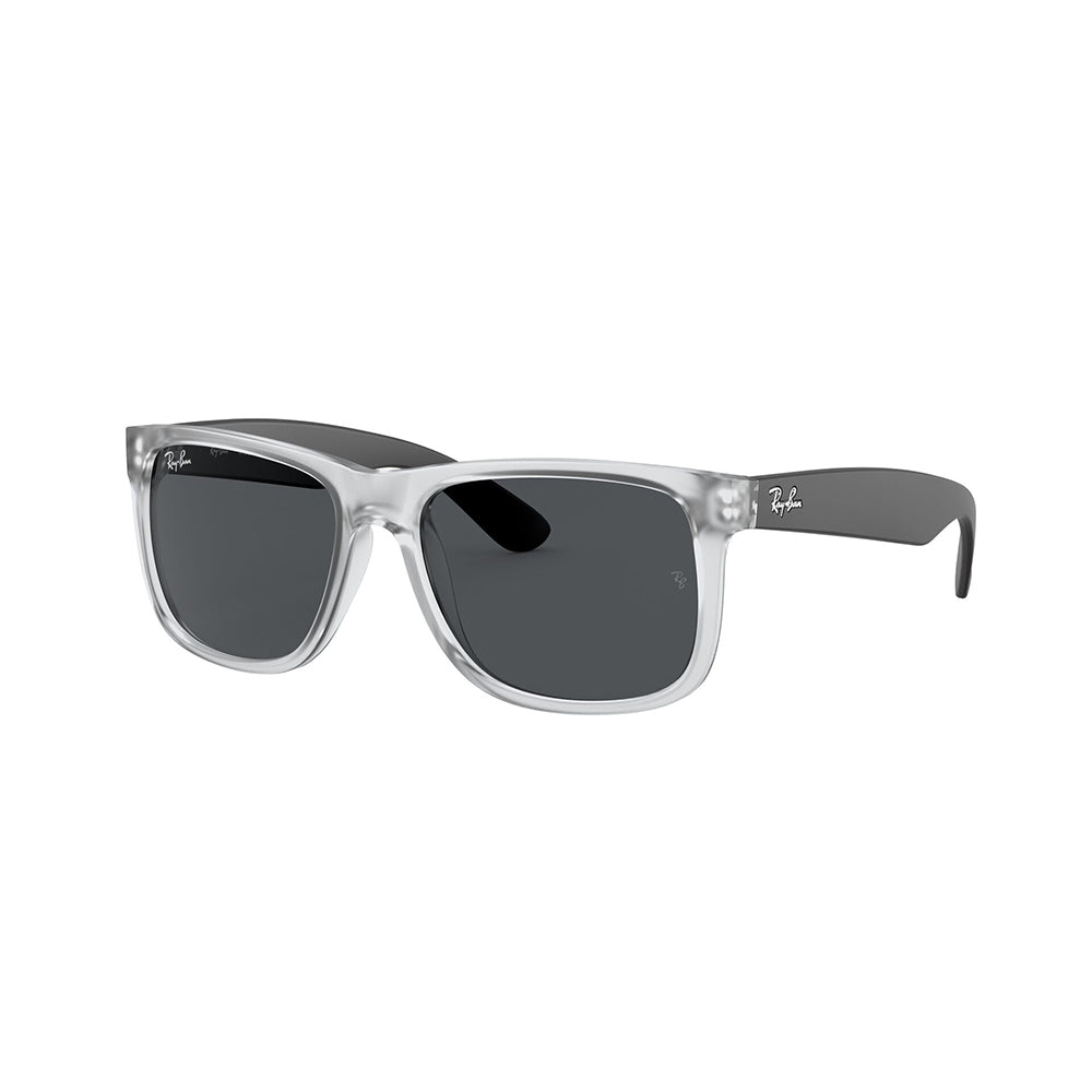 Gafas De Sol Ray-Ban 4165 para mujer y hombre, en acetato, tipo de montura aro completo, de color transparente, con lente azul.