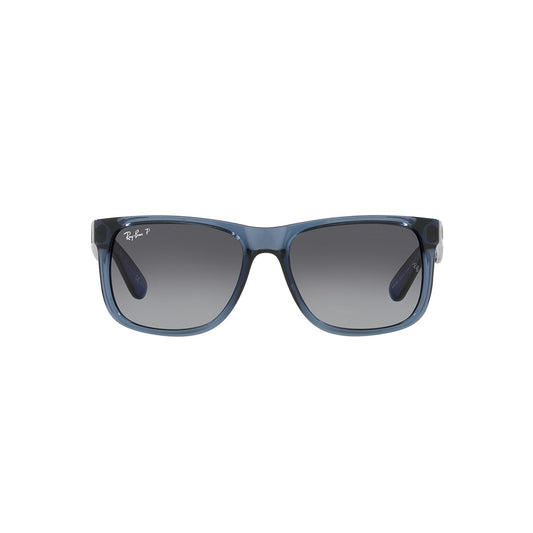 Gafas De Sol Ray-Ban 4165 para mujer y hombre, en acetato, tipo de montura aro completo, de color azul, con lente gris Polarizado.