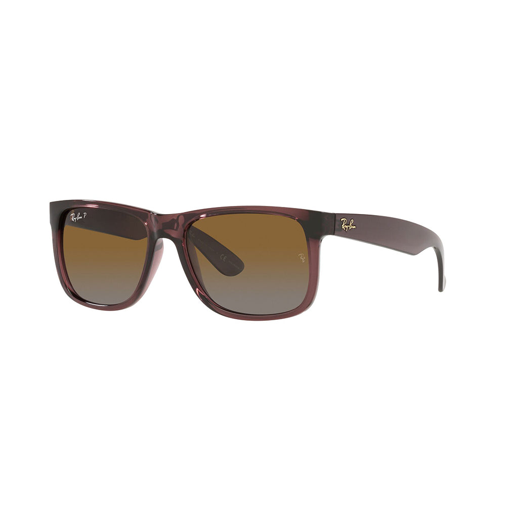 Gafas De Sol Ray-Ban 4165 para mujer y hombre, en acetato, tipo de montura aro completo, de color café, con lente café.