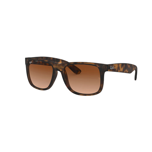 Gafas De Sol Ray-Ban 4165 para mujer y hombre, en acetato, tipo de montura aro completo, de color havana, con lente café.