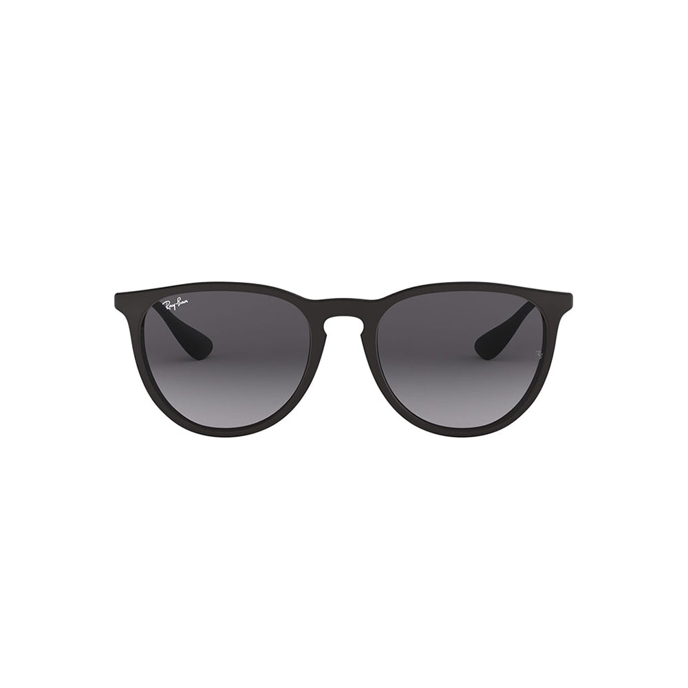 Gafas de Sol para Mujer Ray-Ban 4171 Erika - En nylon, aro completo, de color negro, con lente gris.