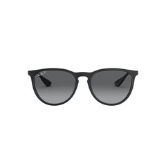 Gafas de Sol para Mujer Ray-Ban 4171 Erika - En nylon, aro completo, de color negro, con lente gris.