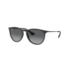 Gafas de Sol para Mujer Ray-Ban 4171 Erika - En nylon, aro completo, de color negro, con lente gris.