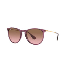 Gafas de Sol para Mujer Ray-Ban 4171 Erika - En nylon, aro completo, de color rosado, con lente rosado en degrade.