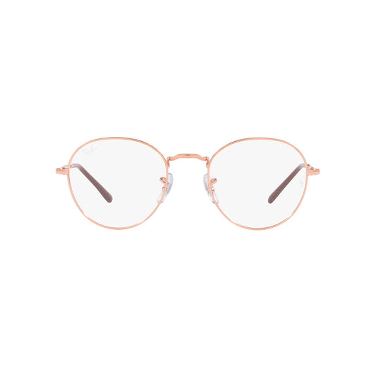 Gafas de Vista para Hombre y Mujer Ray-Ban 3582V David - Metálicas color Oro Rosado.