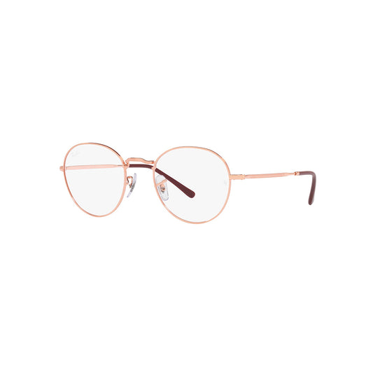 Gafas de Vista para Hombre y Mujer Ray-Ban 3582V David - Metálicas color Oro Rosado.