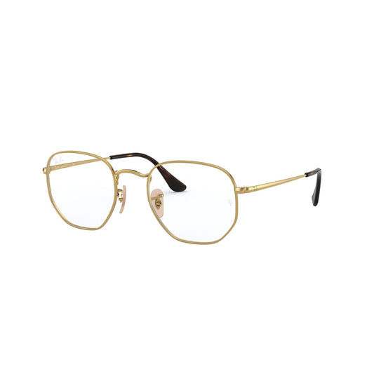 Gafas de Vista para Hombre Ray-Ban 6448 2500 - Metálicas color Dorado.