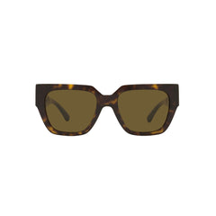 Gafas de Sol para Mujer y Hombre Versace 4409 - En acetato, Rectangulares, color Havana, lente Café claro.