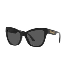 Gafas De Sol Versace 4417U, para mujer, aro completo, en acetato, agatada, de color negro, con lente negro.