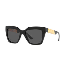 Gafas De Sol Versace 4418, para mujer, aro completo, en acetato. En color negro, con lente gris