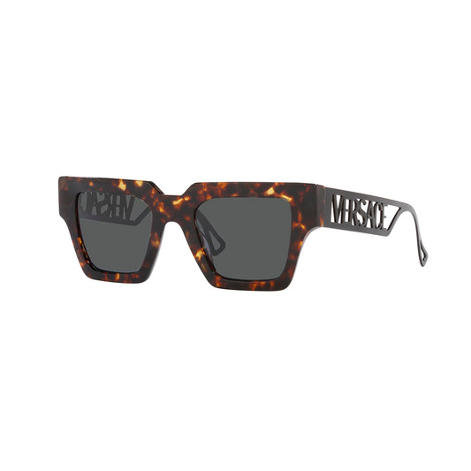 Gafas de Sol para Mujer Versace 4431 - En acetato, montura aro completo, color havana con lente gris.