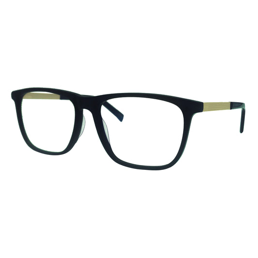 Gafas de Vista para Hombre Marco + 9-1 -En acetato color Negro y Dorado
