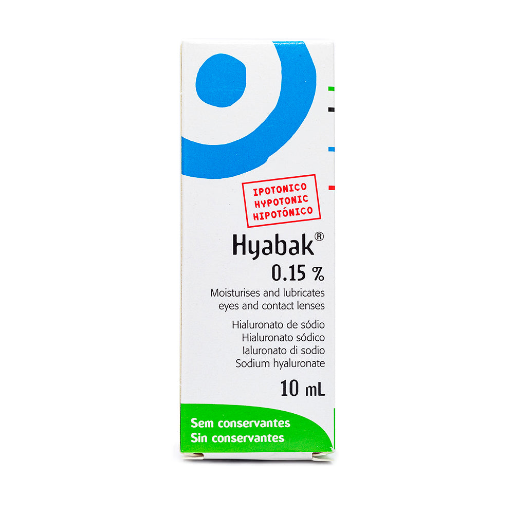Hyabak Solución Oftálmica X 10 Ml Óptica Santa Lucía